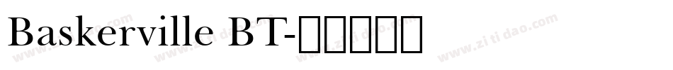 Baskerville BT字体转换